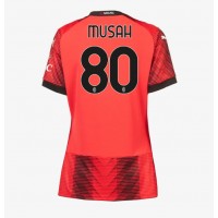 AC Milan Yunus Musah #80 Domaci Dres za Ženska 2023-24 Kratak Rukav